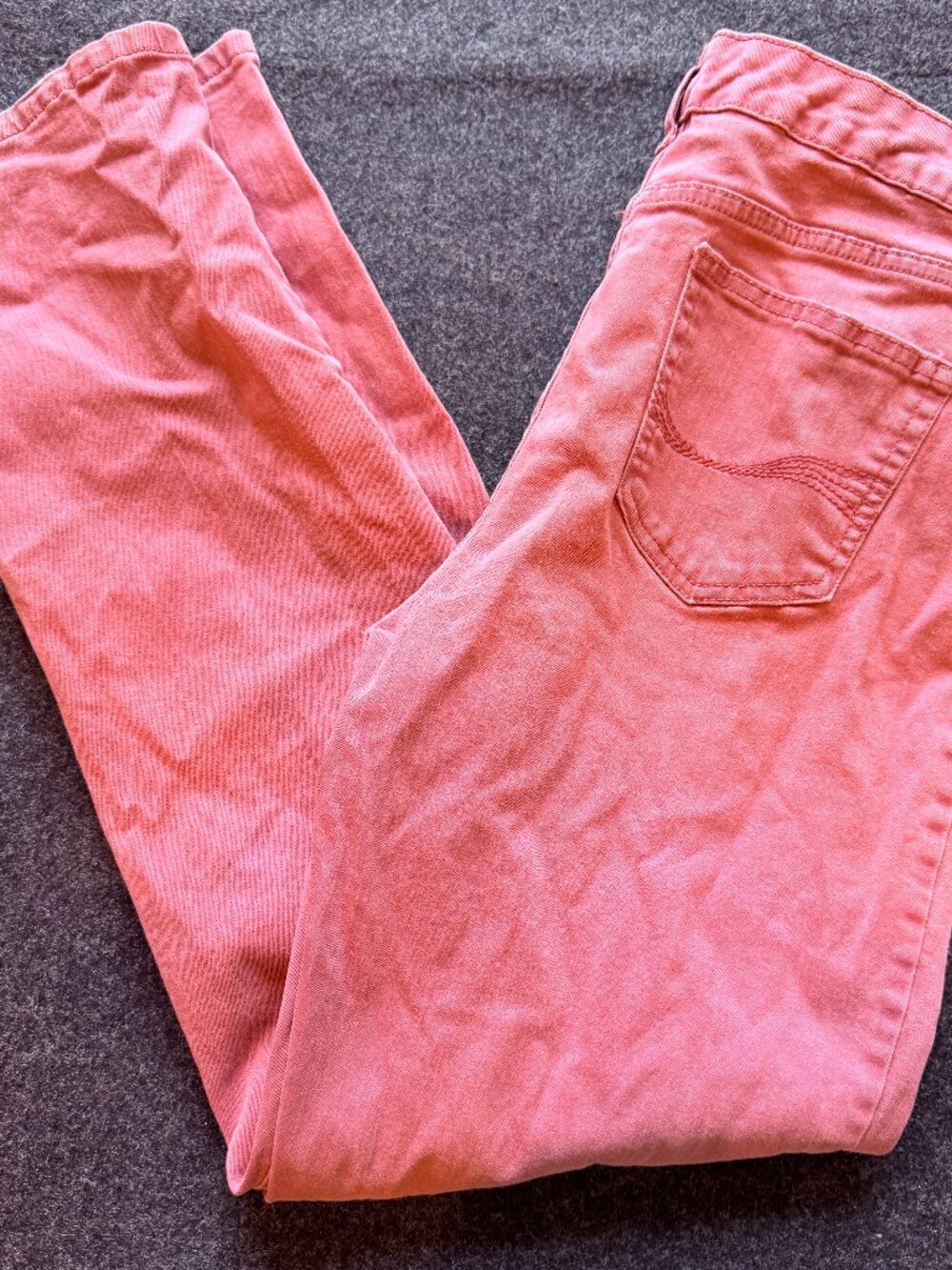 Bandolino Mandie Pink Straight Leg Jeans Women's Size 10 Stretch (2)